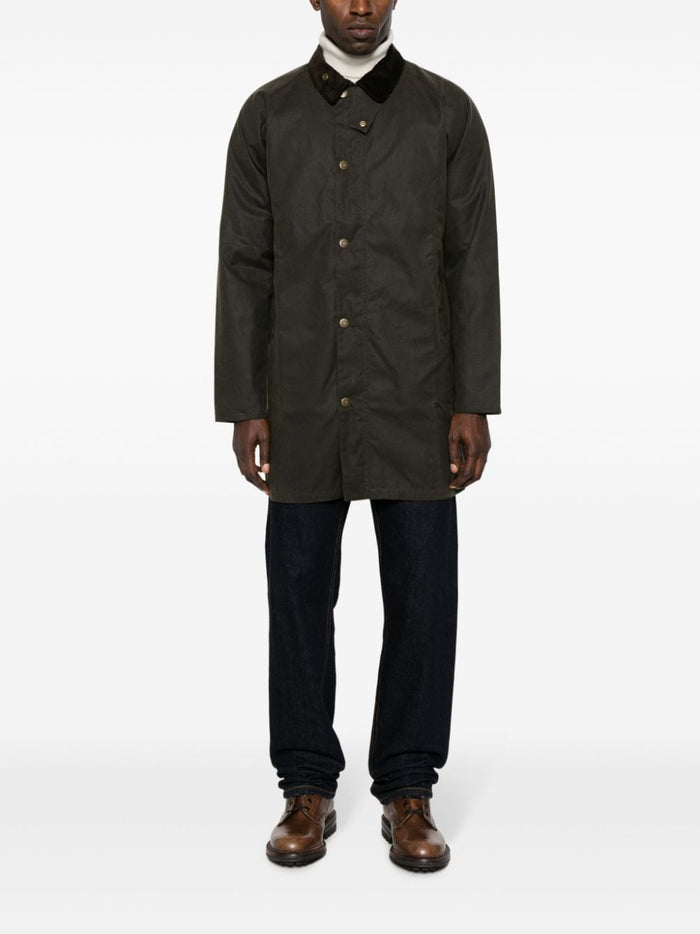 Barbour Giubbotto Wax Cotton Verde Macklow 2