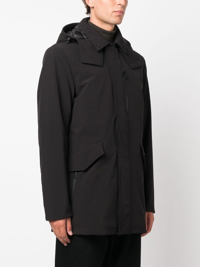 Woolrich Barrow Mac Polyester/Elastane Jacket Black 1