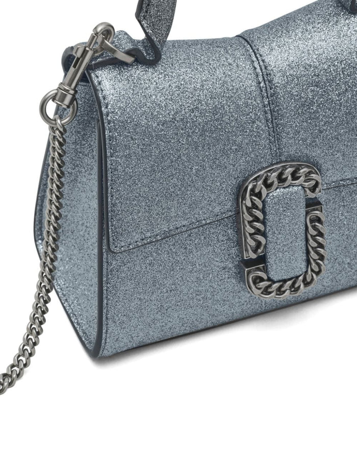 Marc Jacobs Borsa Argento Donna a tracolla St Marc Glittery mini 5