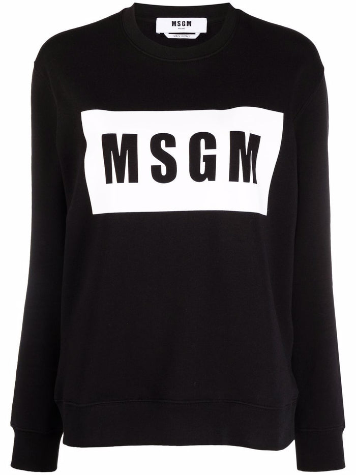 Msgm Felpa Nero Donna 4