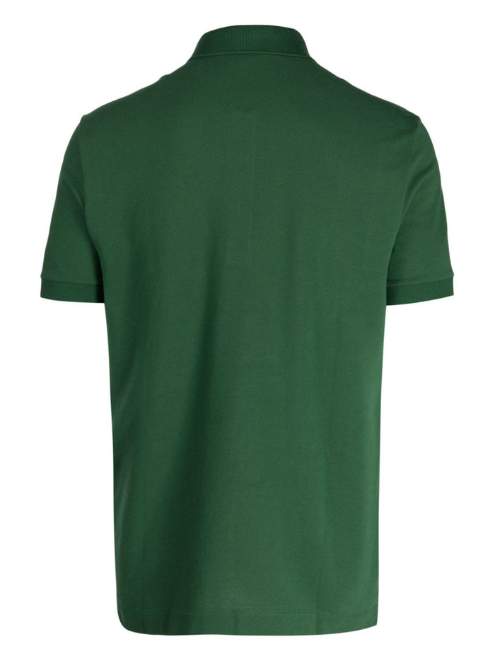 Lacoste Men's Classic Crocodile Green Polo Shirt with logo 2