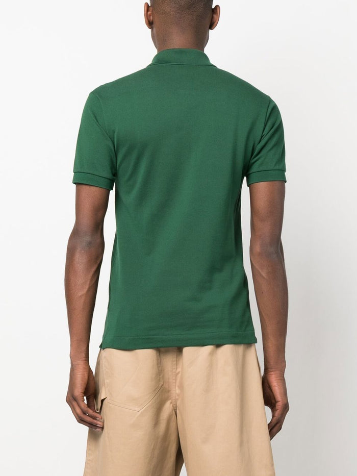 Lacoste Green Men's Polo Shirt Green Cotton with embroidered logo 2