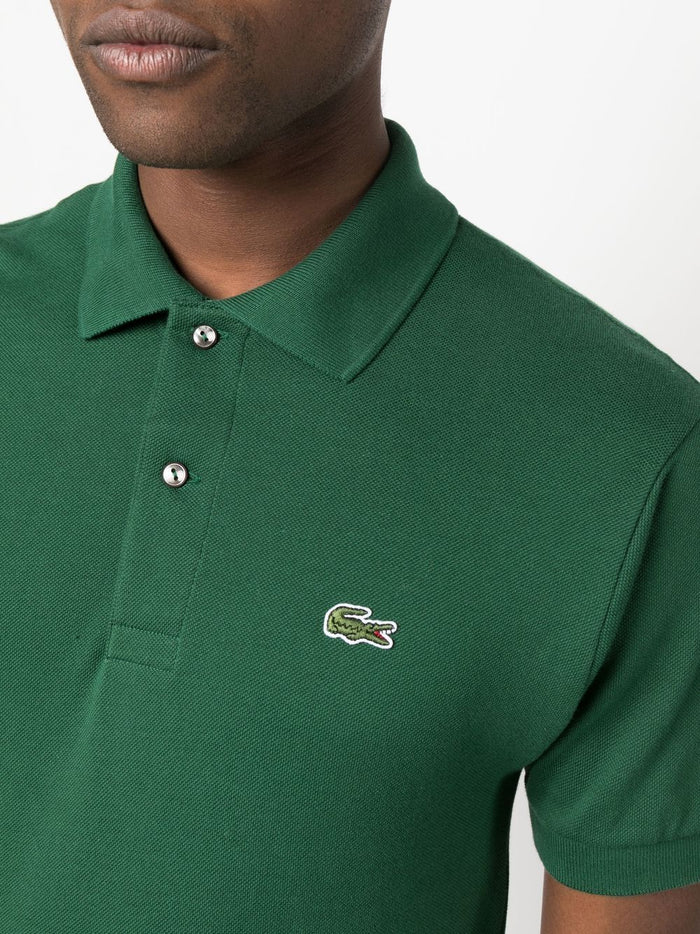 Lacoste Green Men's Polo Shirt Green Cotton with embroidered logo 3