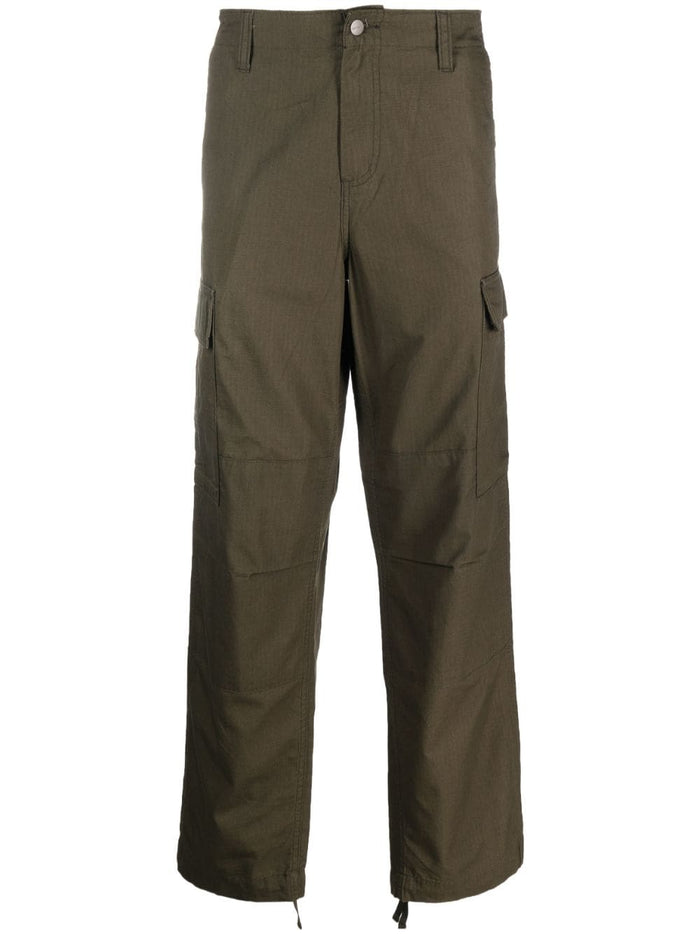 Carhartt Pantalone Verde Uomo ripstop con applicazione 2