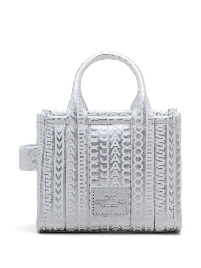 Marc Jacobs Women's Silver Bag with All Over Logo 4