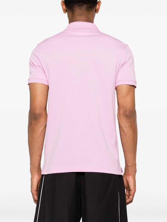 Lacoste Men's Pink Polo Shirt with Crocodile Logo 3