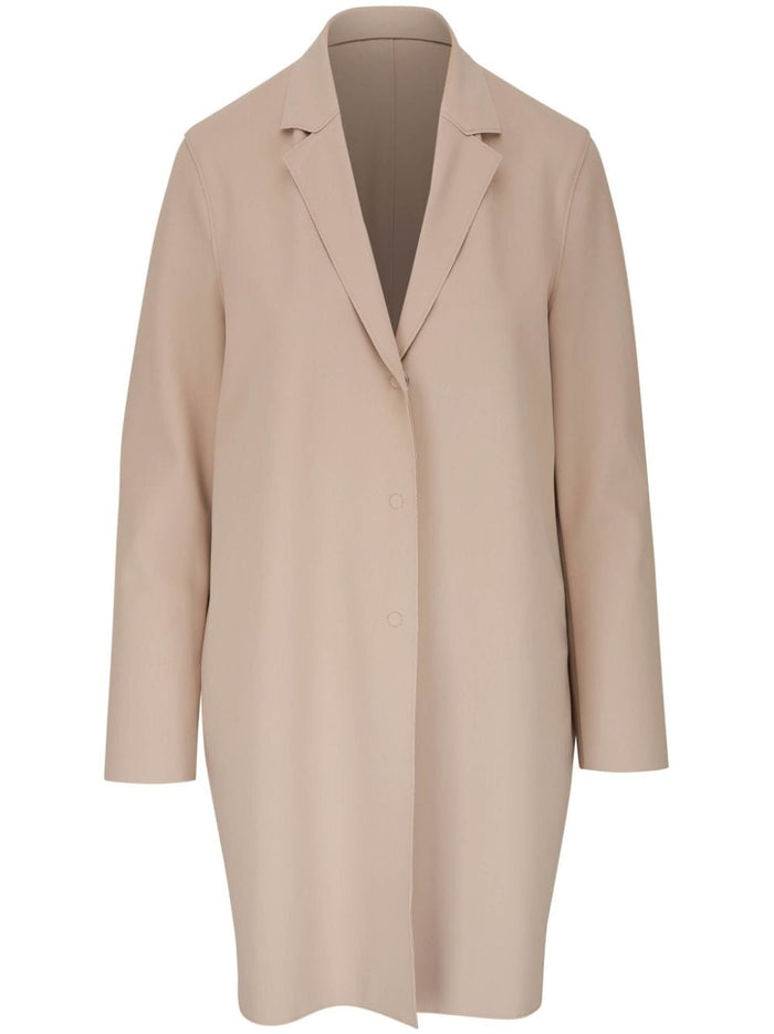 Harris Wharf London Women's Single-Breasted Beige Coat 1