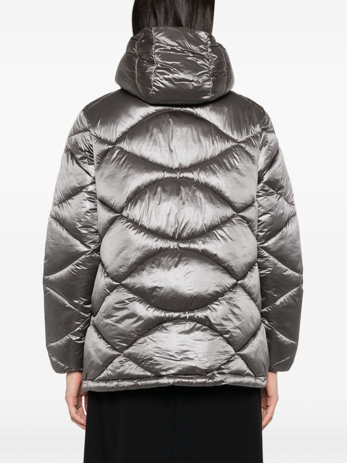 Save The Duck Gray Nylon Quilted Jacket 3