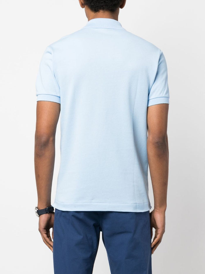 Lacoste Polo Azzurro Uomo Verde con logo ricamato 3