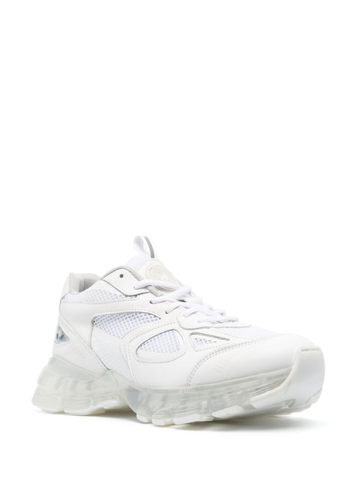 Marathon Model with Mesh Panels and Transparent Sole in Cremino White 2