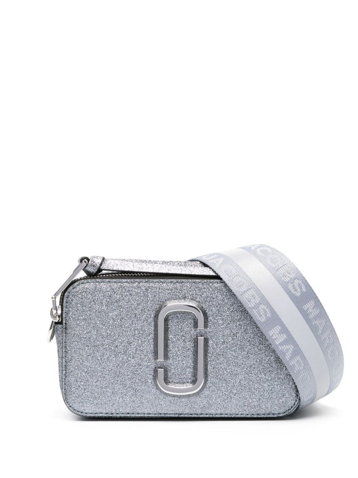 Marc Jacobs Borsa Argento Donna a tracolla Metallic Snapshot con glitter 1