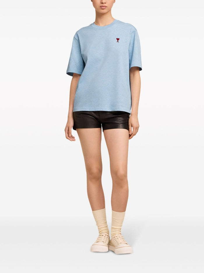 Ami Alexandre Mattiussi Blaues T-Shirt Herren Ami de Coeur 5