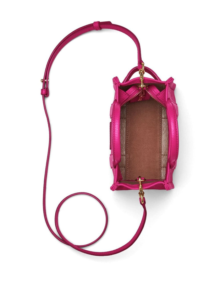 Marc Jacobs Borsa Fuxia Donna The Leather Tote mini 4