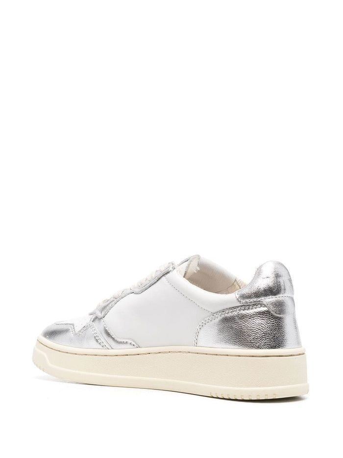 Autry Scarpa Bianco Argento Donna Medalist Low 3