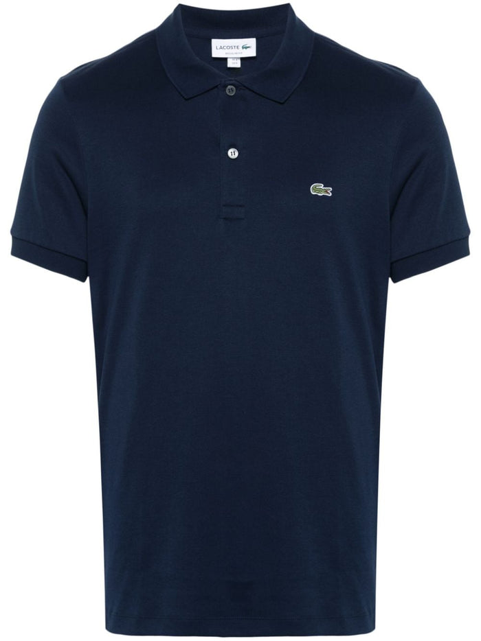 Lacoste Polo Blu Uomo con applicazione 5