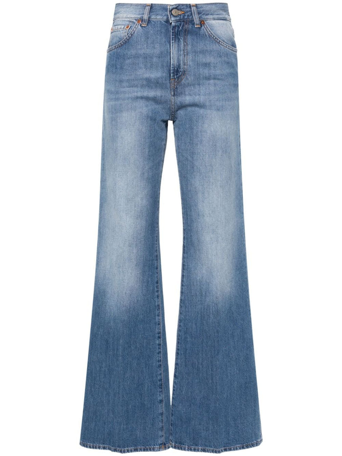 Dondup Jeans Blu Donna svasati a vita media 4