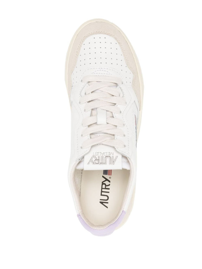 Autry Scarpa Bianco Lilla Donna Medalist Low 3