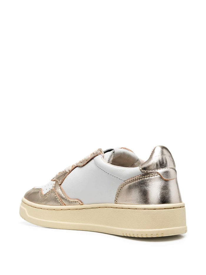 Autry Shoe White Gold Women Medalist Low 2