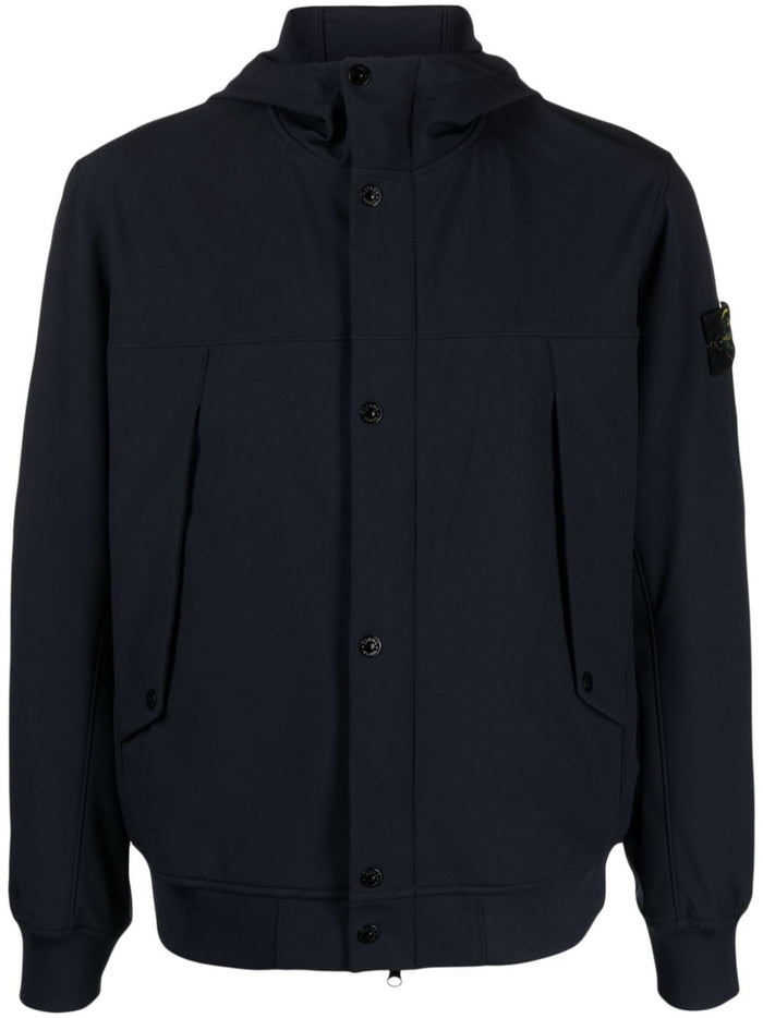 Stone Island Blue Men's Jacket with hood 5