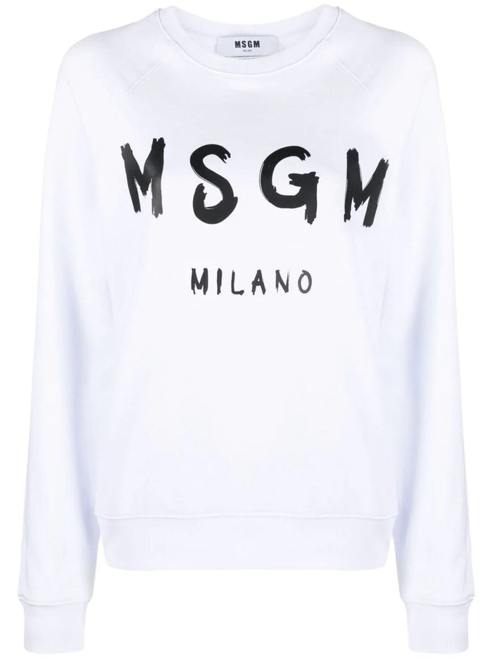 Msgm Felpa Bianco Donna 4