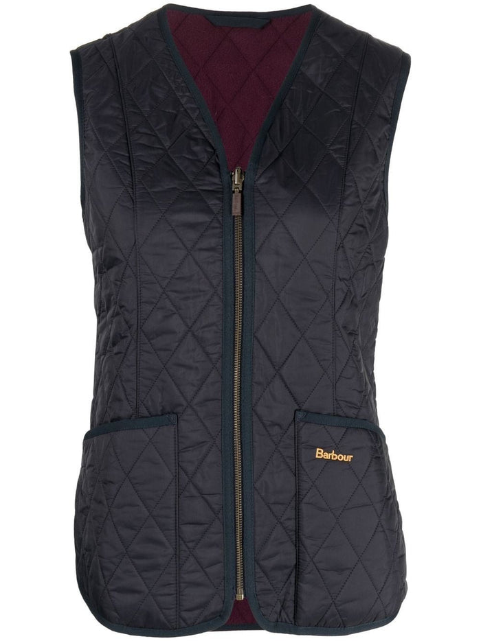 Barbour Vest Blue Woman 4