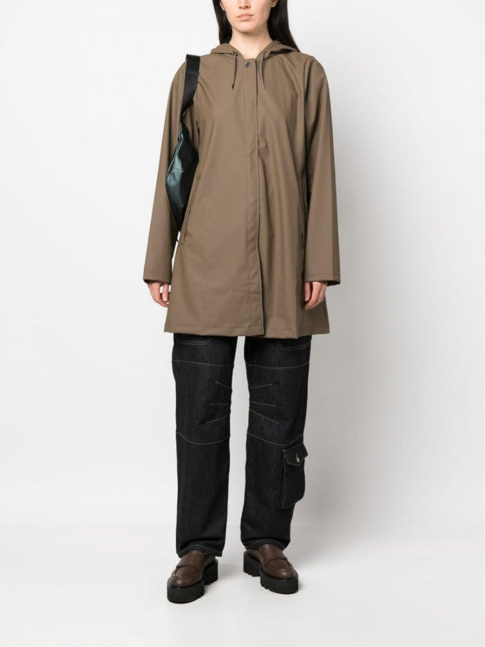 Rains Brown Jacket Woman 2