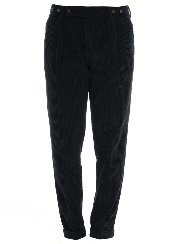 Berwich Pantalone Nero Uomo 1